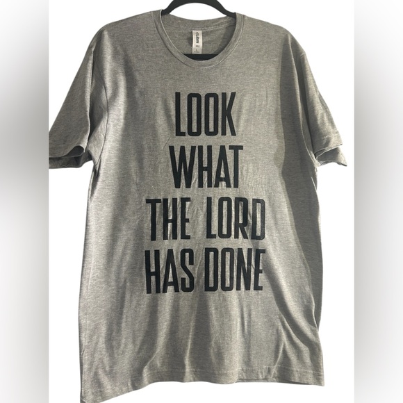 Other - Look What the Lord Has Done, Classic Gray Men's T-Shirt, Size L